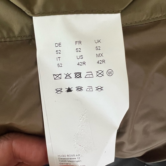 NEVER WORN - Hugo Boss puffer field jacket - army green - Picture 5 of 5